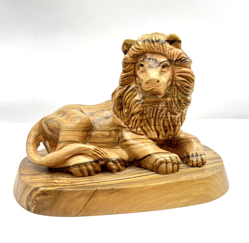 The Lion Olive Wood Statue (Small)
